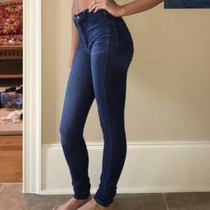 Hollister High Rise Jean Legging Dark Wash